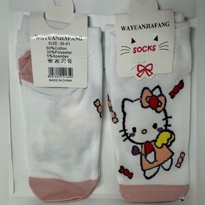 White Hello Kitty Socks